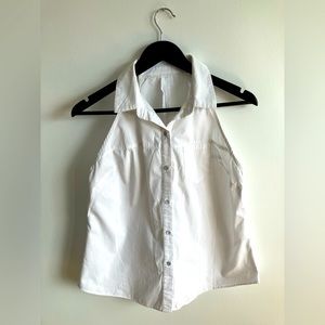 White halter shirt size 8